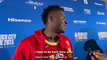 Clint Capela: “Me encantaría volver a México, fue una experiencia asombrosa”