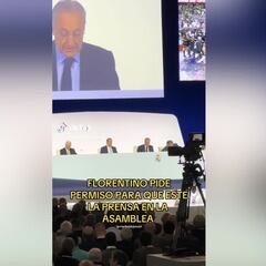 No se vio por TV: la reacción de la Asamblea cuando Florentino pide si puede permencer la Prensa...