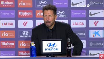 Simeone: “Tenemos un equipo comprometido y que se quiere más”