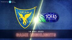Resumen del UCAM Murcia vs Tofas de la Champions League de Baloncesto