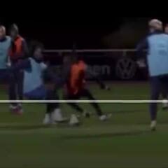 La imagen a cámara lenta del terrible momento en el que se rompe Camavinga