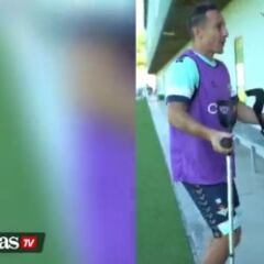 La broma de Andrés Guardado a Marc Bartra para hacerle sonreír en medio de su recuperación