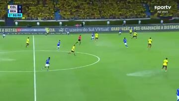 Y antes de lesionarse dejó claro quién era el rey de Brasil sin Neymar: jugadón de Vinicius en el 0-1