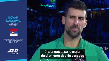 Djokovic: ¡°Nadal y Alcaraz son distintos; Carlos es uno de los m¨¢s completos a los que me he enfrentado¡±