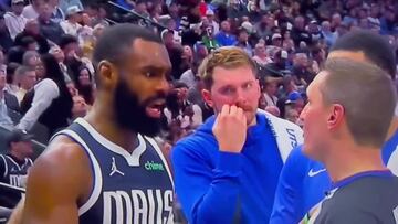 La cara y el gesto de Luka al árbitro que se viraliza