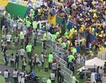 Trifulca entre hinchas y policía en el Maracaná impide el inicio del Brasil vs Argentina