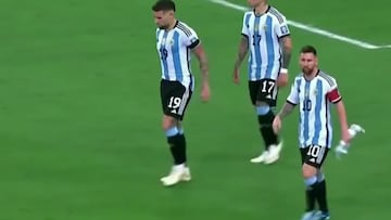 Vídeo: El momento en el que Messi manda a toda Argentina al vestuario y decide no jugar ante Brasil