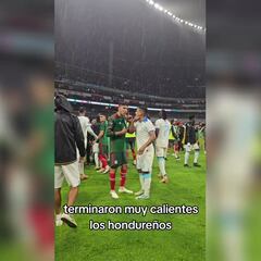 Lo que no se vio: Jugadores de Honduras encararon a Edson Álvarez al final del partido