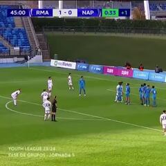 Seis meses sin marcar un gol así el Madrid, llega Palacios y hace uno de los goles del año en La Fábrica