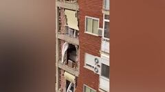 Se derrumba un edificio en Badalona de cinco plantas