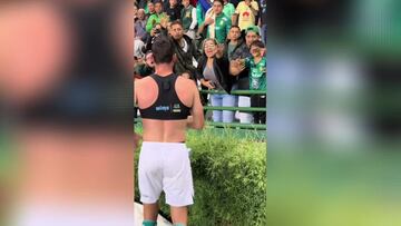 El gran gesto de Borja Sánchez con un niño aficionado al León