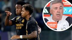 La ‘promesa’ de Ancelotti sobre los goles de Rodrygo y Vinicius a final de temporada