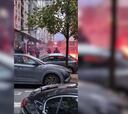 Lamentables escenas de los radicales del Benfica en pleno centro de San Sebastián