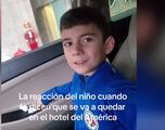 La viral reacción de un niño al enterarse que se hospedará en el mismo hotel que el América
