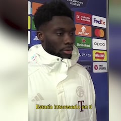 Una imagen vale más que mil palabras: el silencio de Davies al preguntarle por el Real Madrid