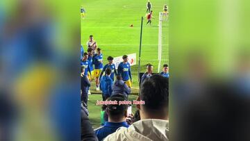 Javier Aquino dio un balonazo Kevin Álvarez y la acción se hizo viral en redes