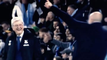 El gesto del entrenador del Palace que ya es viral cuando empató a Guardiola en el 95′