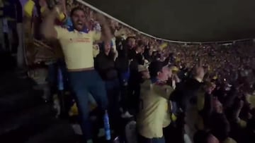 Así creció la euforia en las gradas del Estadio Azteca en tiempo extra