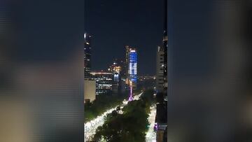 La Torre BBVA se iluminó con el campeonato del América