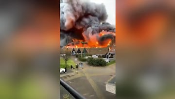 El sobrecogedor incendio del pabellón del Gravelines, histórico del baloncesto francés