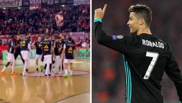 La entrada del Madrid de baloncesto al calentamiento: tiene a los merengues rendidos