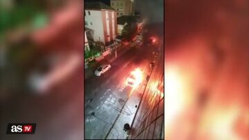 Así fueron los destrozos de los hinchas de Santos en Vila Belmiro