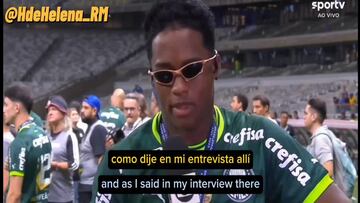 Ha sido el protagonista total de una remontada histórica y con 17 años aún habla así: chapó, Endrick