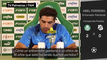 El enfado del entrenador del Palmeiras al ser preguntado por Endrick: “Dejad al chico en paz”