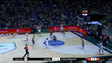 Resumen del Unicaja vs. Baskonia, jornada 20ª de la Liga Endesa
