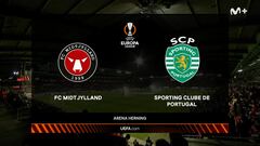 Resumen y goles del Midtjylland vs Sporting de dieciseisavos de final de la Europa League