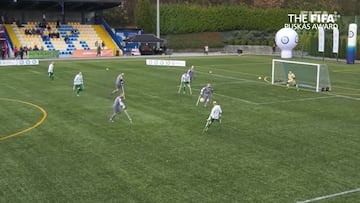 El Puskas más especial: golazo descomunal de un futbolista con una sola pierna