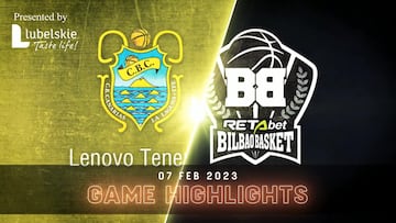 Resumen del Tenerife vs. Bilbao Basket de la Basketball Champions League