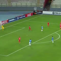 El golazo de Lora que hizo explotar el estadio Nacional