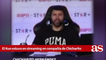 Kun Agüero confiesa que le dio miedo cuando lo retó Canelo en un directo con Chicharito
