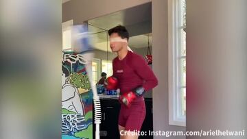 El entrenamiento a ciegas de Ryan Garcia previo a su pelea ante Gervonta Davis