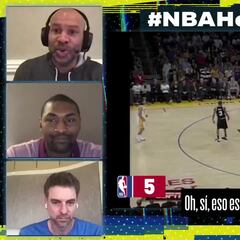 Fisher y Artest reaccionan a las mejores jugadas de Gasol junto al español