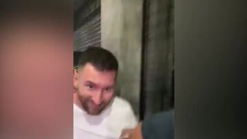 La policia tuvo que intervenir para sacar a Messi del local donde se encontraba