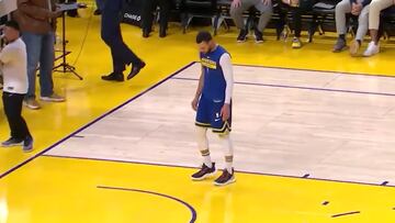 Lo de Stephen Curry no tiene nombre: ojo a su descubrimiento durante el calentamiento