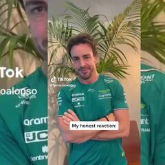 Alonso hace 1º en los entrenamientos e inmediatamente sube este TikTok: las redes enloquecen