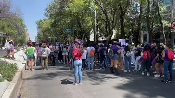 Marcha Día de la Mujer CDMX: Primeros contingentes salen de Reforma