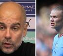 Preguntan a Guardiola por la reacción de Haaland al cambio en el descanso: dice mucho de él