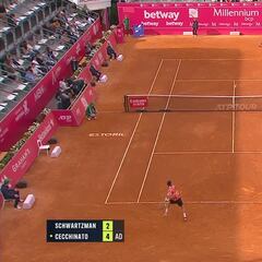 Cecchinato 0-5 on clay after Schwartzman defeat