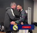 Salen más imágenes de la celebración en el vestuario: esto de Nacho con Benzema lo dice absolutamente todo