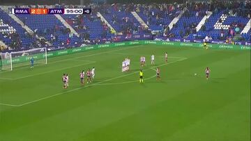 El agónico y épico golazo del Atleti en el 96′ con el Madrid ya celebrando su primer título oficial