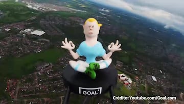 El video viral del lanzamiento de un  muñeco de Haaland al espacio tras romper todos los récords