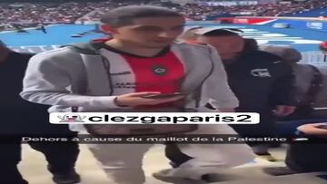 “Me sentí humillado”: el duro relato del hincha con camiseta de Palestino que incomodó al PSG