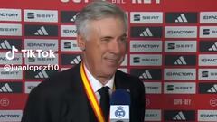 Tiene enamorado al madridismo: vean quién aparece y cómo Ancelotti deja la entrevista para abrazarle