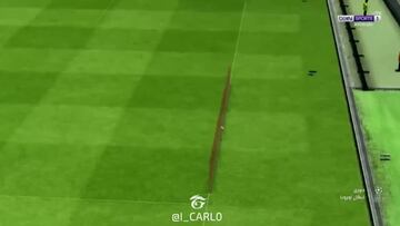 La imagen de BeIn que acreditaría que el balón sale antes del gol de De Bruyne