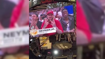 La cara viral de Vinicius cuando el realizador de la NBA sólo reconoce a Neymar y a él no