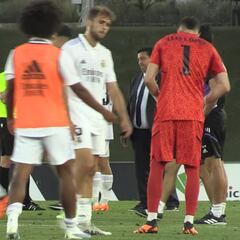 Lío en el Di Stéfano al acabar: un manotazo de un miembro del Eldense lo desató